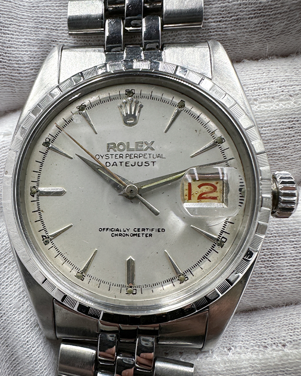 1959 Rolex Datejust 36MM Silver Dial Steel Jubilee Bracelet (6605)