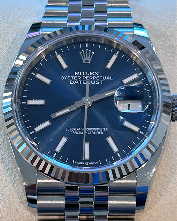 2024 Rolex Datejust 36MM Blue Dial Jubilee Bracelet (126234)