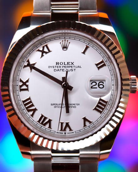 2021 Rolex Datejust 41MM White Dial Oyster Bracelet (126334)