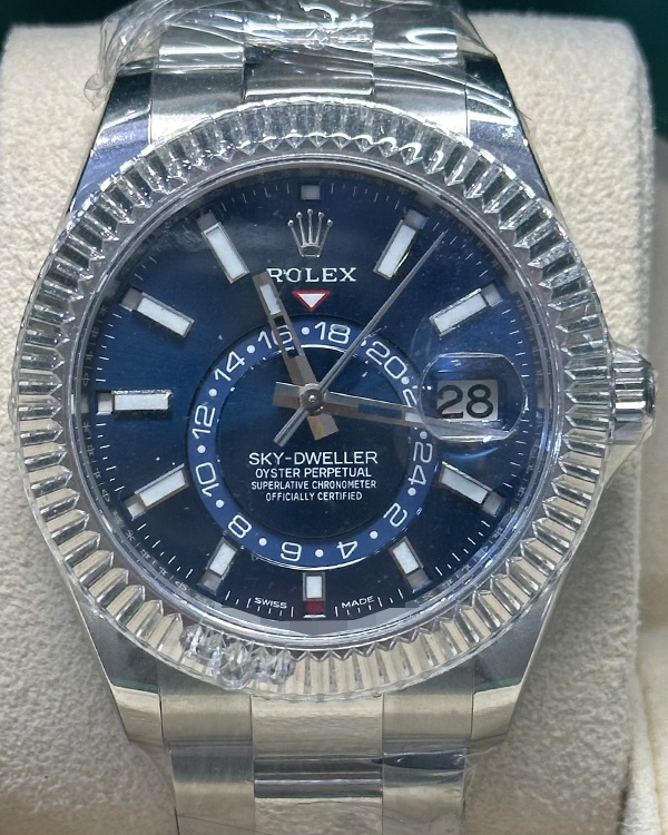 2022 Rolex Sky-Dweller 42MM Blue Dial Oystersteel Bracelet (326934)