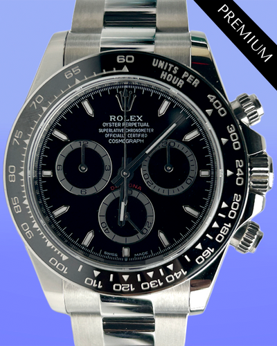 2024 Rolex Cosmograph Daytona 40MM Black Dial Oyster Bracelet (126500LN)