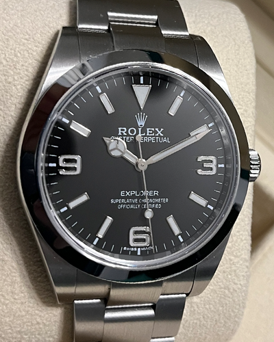 2019 Rolex Explorer 39MM Black Dial Oyster Bracelet (214270)