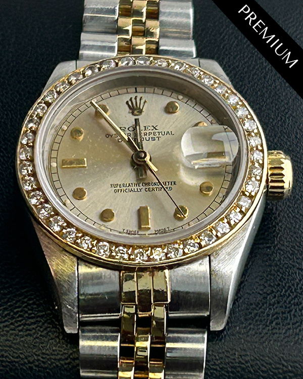 1987 Rolex Lady-Datejust 26MM Champagne Dial Two-Tone Jubilee Bracelet (69173)