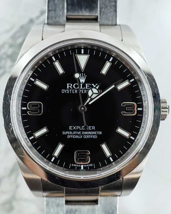 2012 Rolex Explorer 39MM Black Dial Oyster Bracelet (214270)