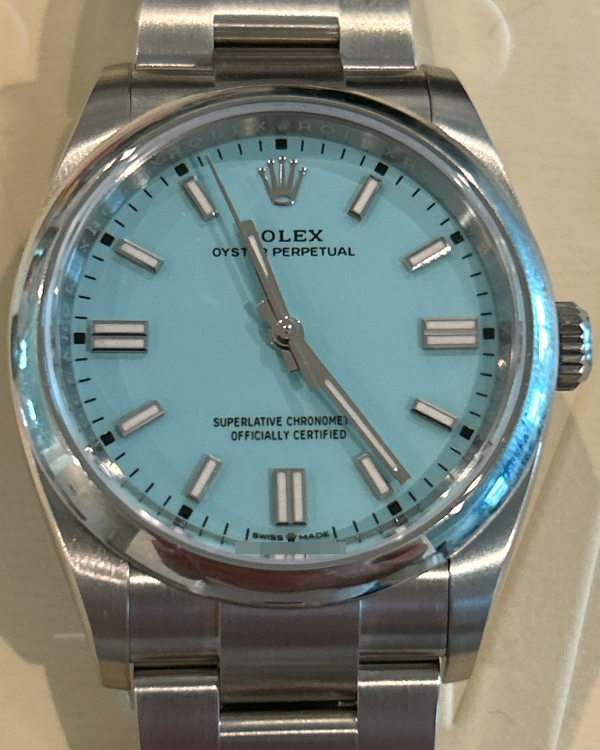 2024 Rolex Oyster Perpetual 36MM Tiffany Blue Dial Oyster Bracelet (126000)