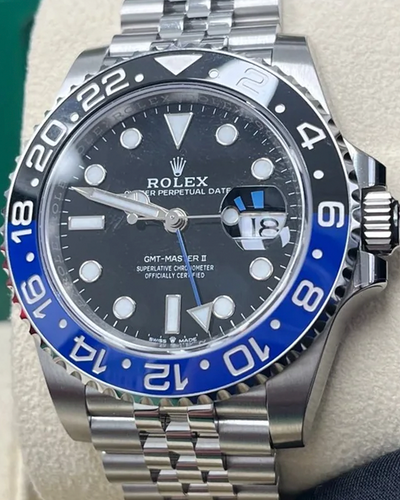 2022 Rolex GMT-Master II "Batgirl" 40MM Black Dial Oyster Bracelet (126710BLNR)