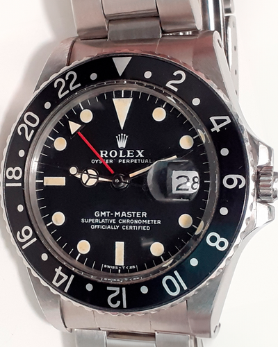 Rolex GMT-Master 40MM Black Dial Oyster Bracelet (1675)