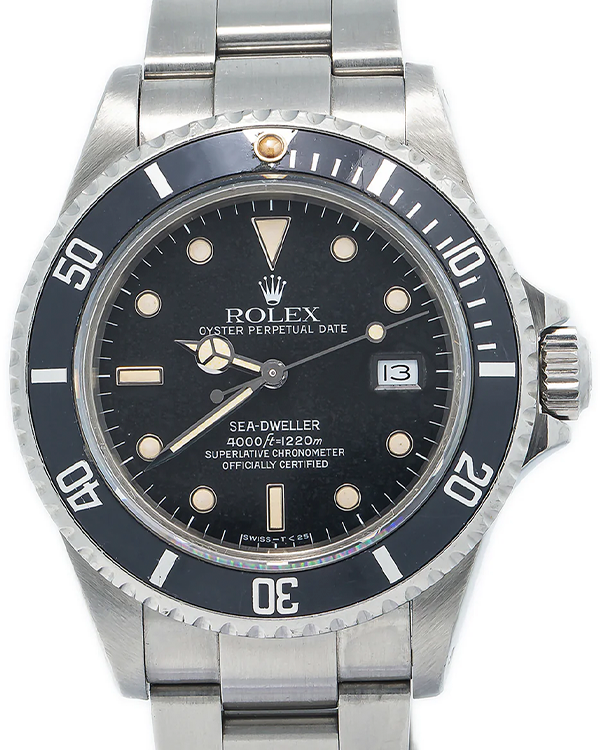 Rolex Sea-Dweller "Triple Six" 40MM Black Dial Steel Bracelet (16660)