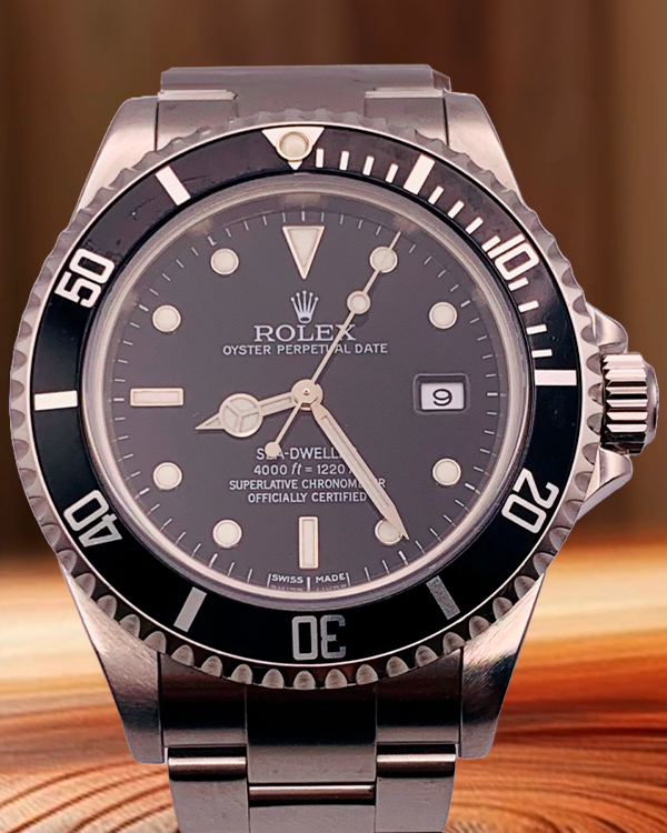 Rolex Sea-Dweller 4000 40MM Black Dial Oyster Bracelet (16600)