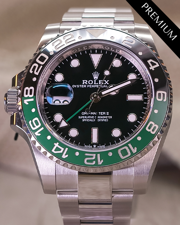 2023 Rolex GMT-Master II "Sprite" 40MM Black Dial Oyster Bracelet (126720VTNR)