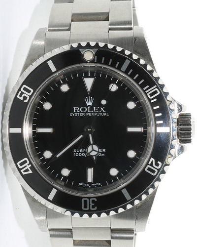 Rolex Submariner No-Date 40MM Black Dial Oyster Bracelet (14060)