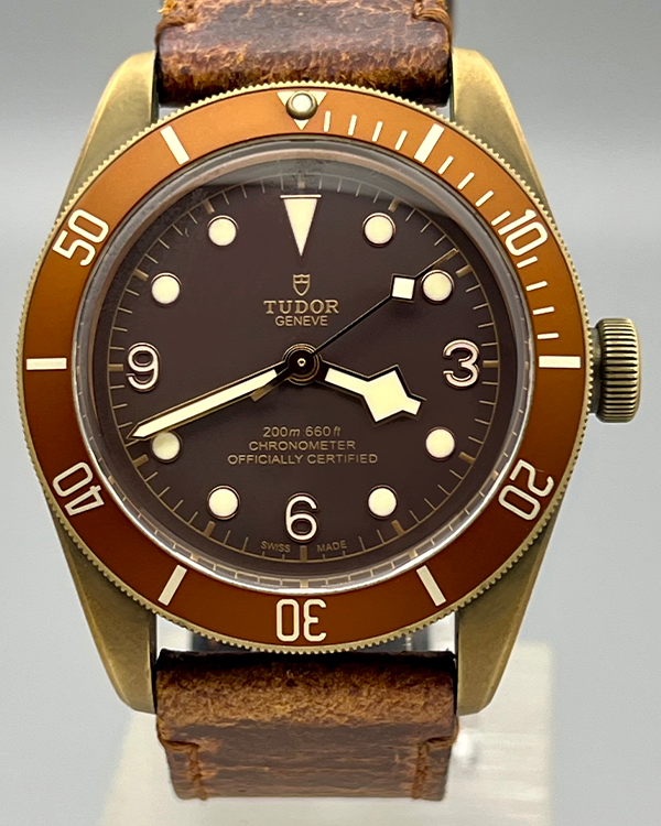 2018 Tudor Black Bay Bronze 43MM Brown Dial Leather Strap (79250BM)