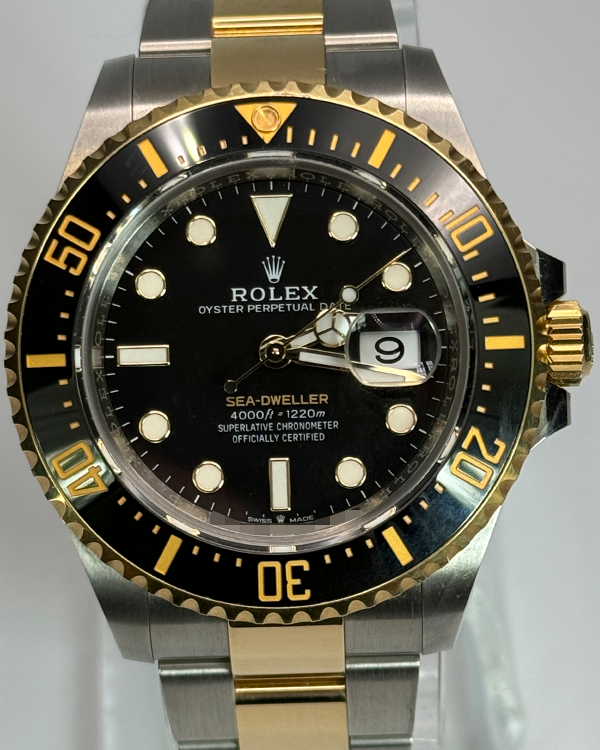 2022 Rolex Sea-Dweller 43MM Black Dial Two Tone Oyster Bracelet (126603)