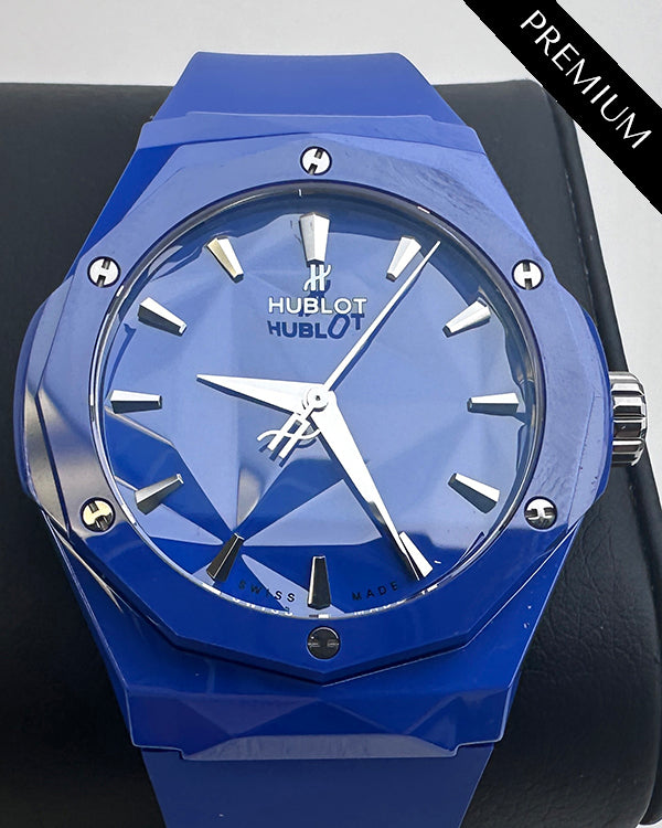 2022 Hublot Classic Fusion "Orlinksi" 40MM Blue Dial Rubber Strap (550.ES.5100.RX.ORL21)