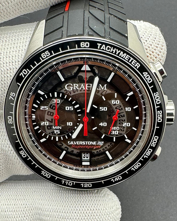 Graham Silverstone RS 42MM Skeleton Dial Rubber Strap (2STBC.B05A.K99 ...