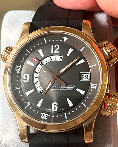 Jaeger-LeCoultre Master Compressor Memovox 41.5MM Chocolate Brown Dial Aftermarket Rubber Strap (146.2.97-1)
