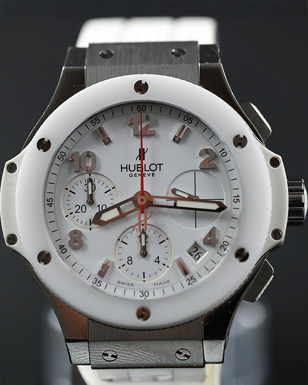 2014 Hublot Big Bang 41MM White Dial Rubber Strap (342.SE.230.RW)