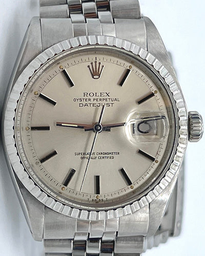 1978 Rolex Datejust 36MM Silver Dial Steel Bracelet (1603)