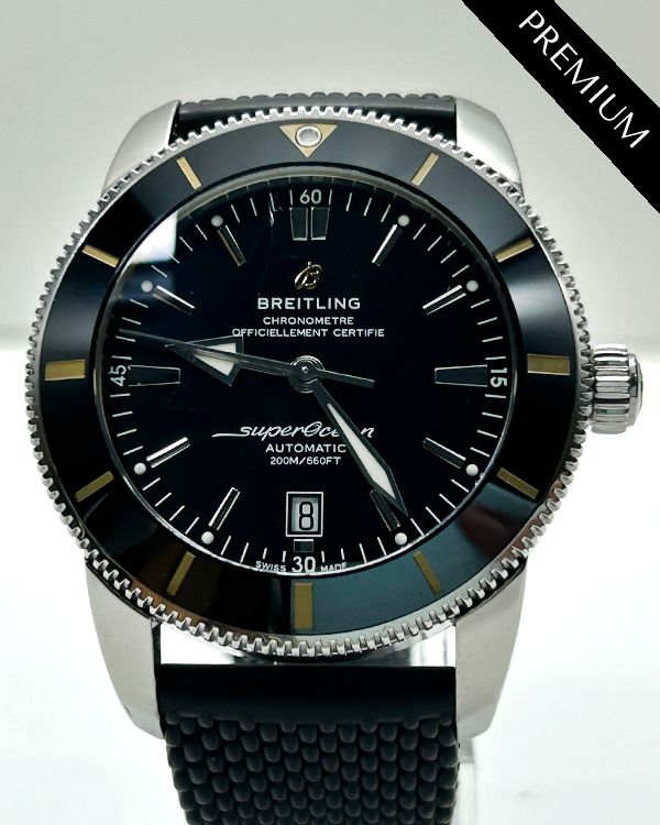 No Reserve - 2019 Breitling Superocean Heritage II B20 46MM Black Dial Rubber Strap (AB2020121B1S1)