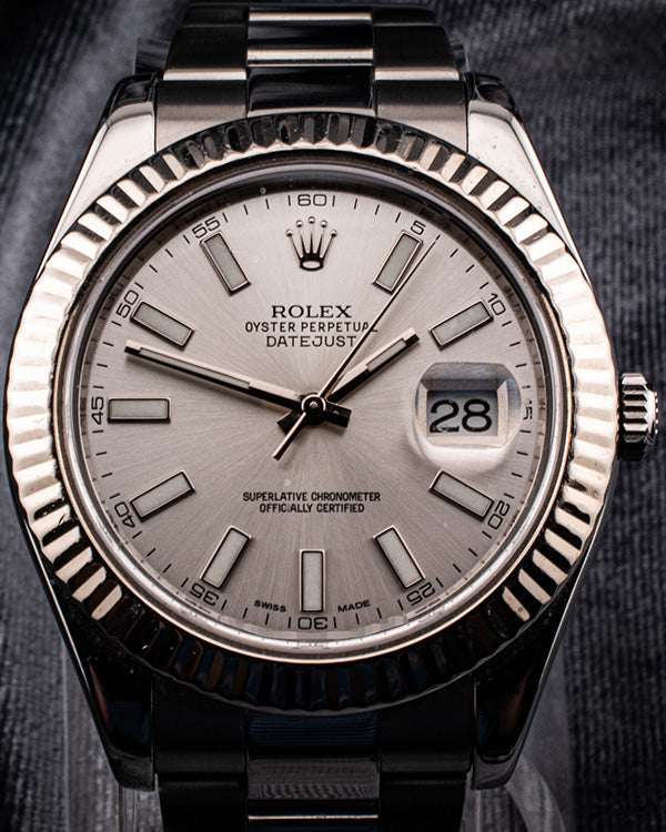 Rolex Datejust II 41MM Silver Dial Oyster Bracelet (116334)