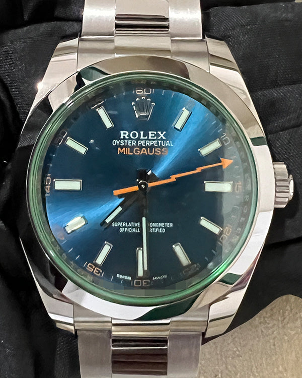 2022 Rolex Milgauss 40MM Blue Dial Oyster Bracelet (116400GV)