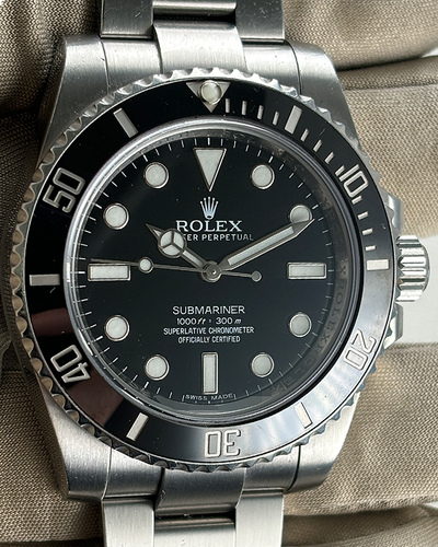 Rolex Submariner No Date 40MM Black Dial Oyster Bracelet (114060)