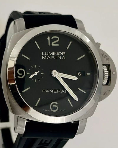 Panerai Luminor Marina 1950 3 Days 44MM Black Dial Rubber Strap (PAM00312)