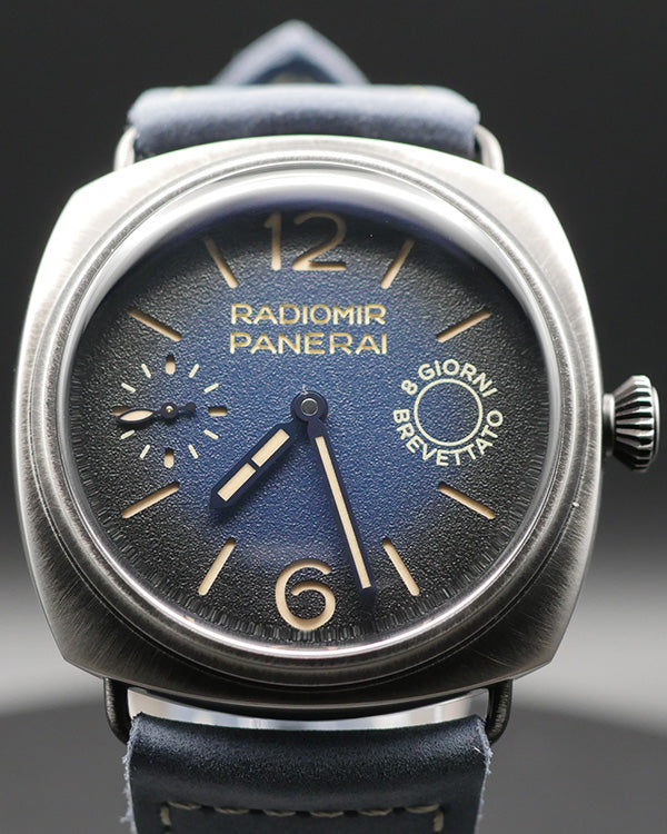 2024 Panerai Radiomir Otto Giorni 45MM Blue Dial Leather Strap (PAM01348)