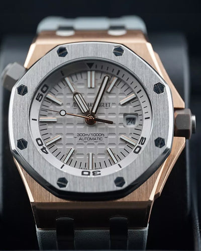 2020 Audemars Piguet Royal Oak Offshore "Japan Diver” L. E. 42MM Grey Dial Rubber Strap (15711OI.OO.A006CA.01)