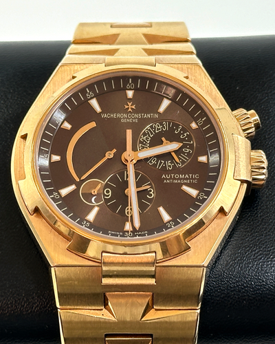 Vacheron Constantin Overseas Dual Time 42MM Brown Dial Rose Gold Bracelet (47450/B01R)