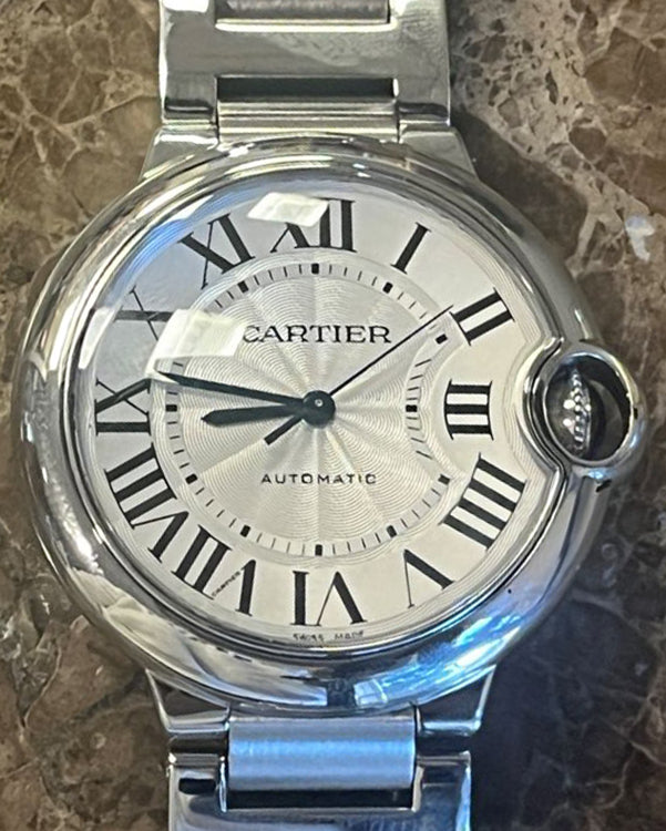 Cartier Ballon Bleu De Cartier 36MM Silver Dial Steel Bracelet (WSBB0048)