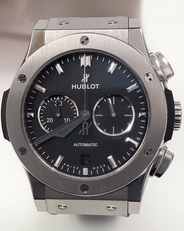 Hublot Classic Fusion 42MM Black Dial Rubber Strap (541.NX.1171.RX)