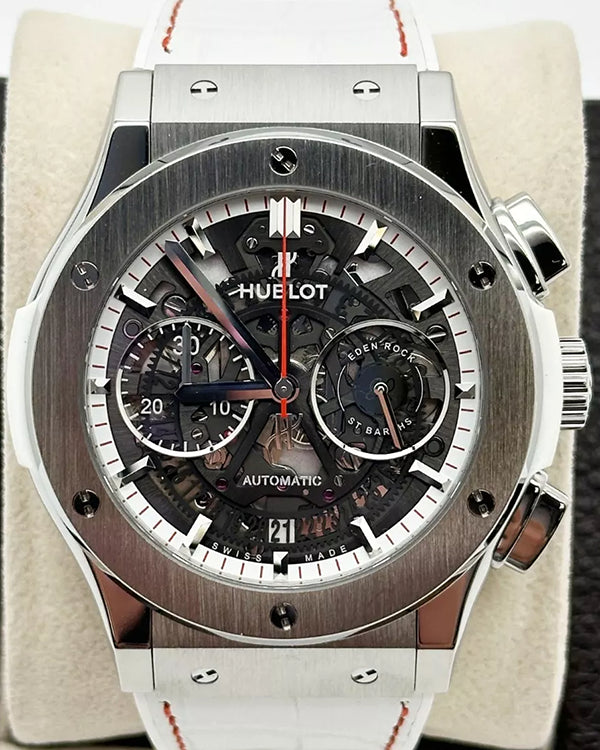 Hublot Classic Fusion Aerofusion "Eden Rock St Barths" 45MM Skeleton Dial Rubber Strap (525.NE.0123.LR.ERS19)