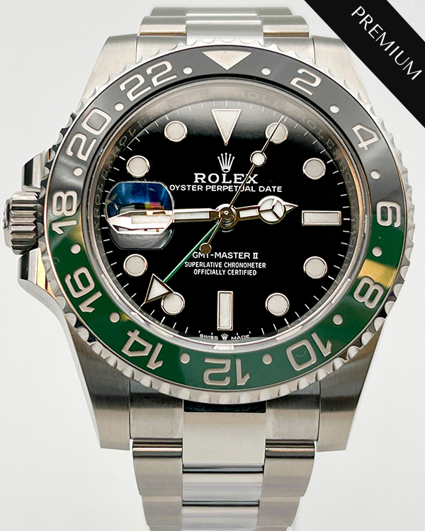 2022 Rolex GMT-Master II "Sprite" Oystersteel Black Dial (126720VTNR)