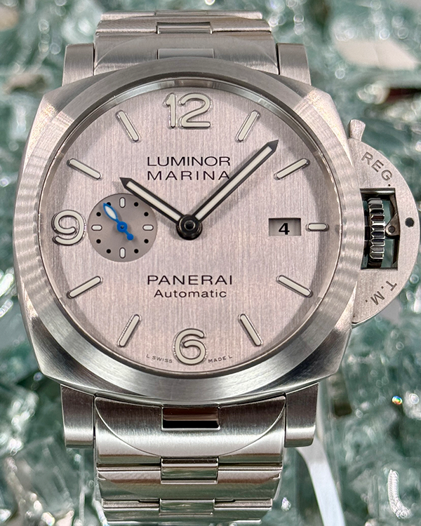 Panerai Luminor Marina 44MM Silver Dial Steel Bracelet (PAM00978)