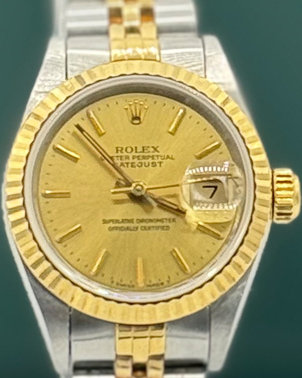 1992 Rolex Lady-Datejust 26MM Champagne Dial Two-Tone Jubilee Bracelet (69173)