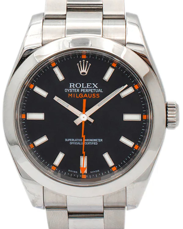 Rolex Milgauss 40MM Black Dial Oyster Bracelet (116400)