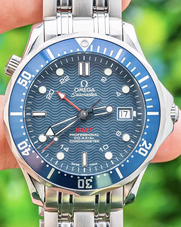 Omega Seamaster Diver 300M GMT 41MM Blue Dial Steel Bracelet (2535.80.00)