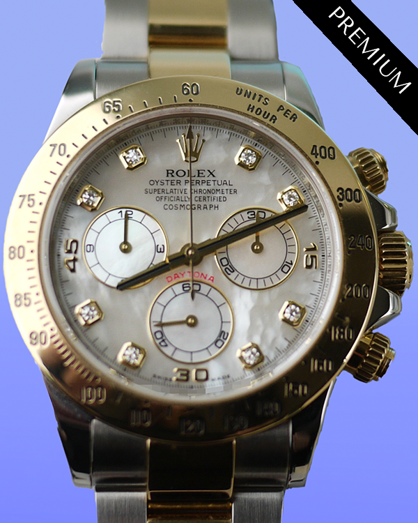 2011 Rolex Cosmograph Daytona 40MM Mother of Pearl Dial Two-Tone Oyster Bracelet (116523)