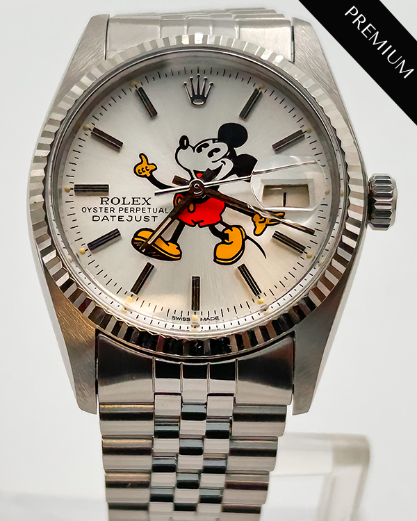 No Reserve - 1978 Rolex Datejust 36 Jubilee Steel "Mickey Mouse" Dial (16014)