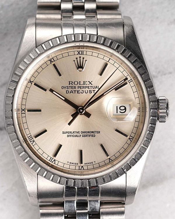 Rolex Datejust 36MM Silver Dial Jubilee Bracelet (16220)