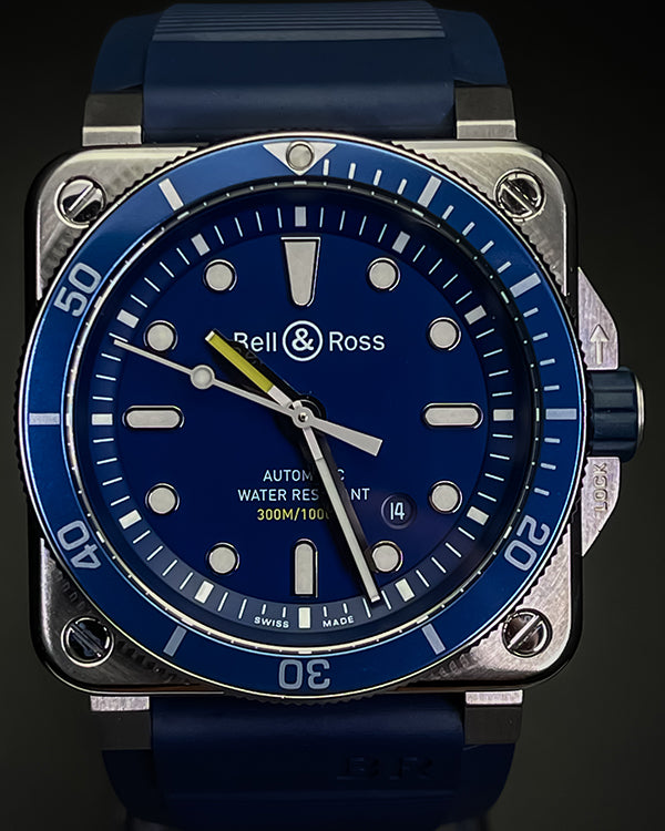 Bell & Ross BR 03-92 Diver 42MM Blue Dial Rubber Strap (BR0392-D-BU-ST/SRB)