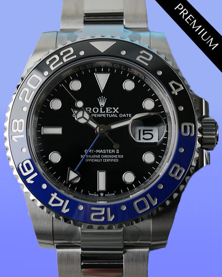 2024 Rolex GMT-Master II "Batman" 40MM Black Dial Oyster Bracelet (126710BLNR)