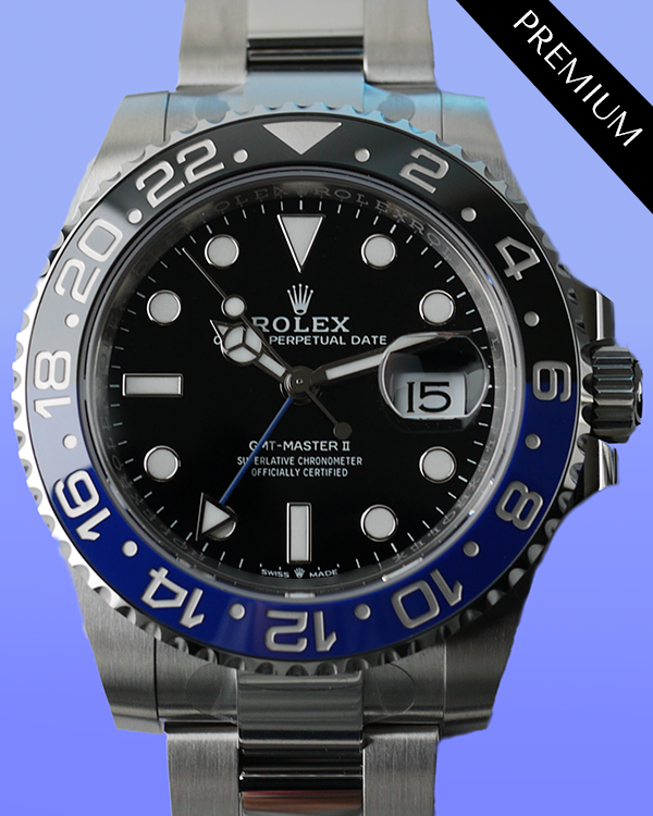 2024 Rolex GMT-Master II "Batman" 40MM Black Dial Oyster Bracelet (126710BLNR)