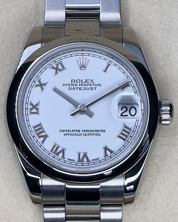 Rolex Datejust 31MM White Dial Oyster Bracelet (178240)