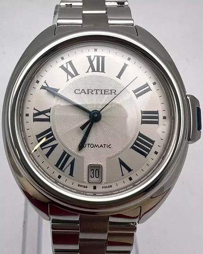 Cartier Cle De Cartier 35MM Silver Dial Steel Bracelet (WSCL0006)