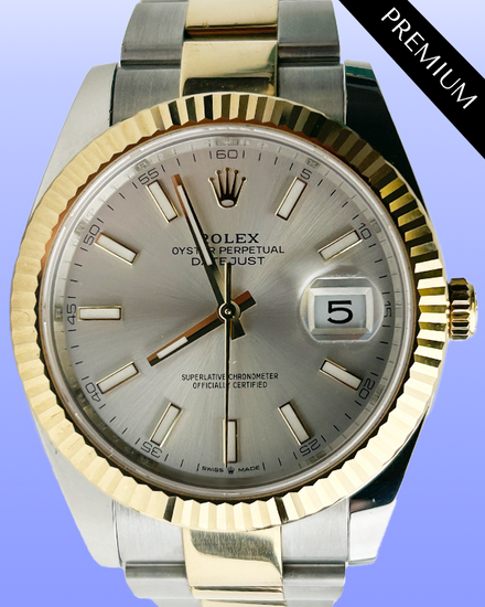 No Reserve - 2024 Rolex Datejust 41MM Silver Dial Two-Tone Oyster Bracelet (126333)