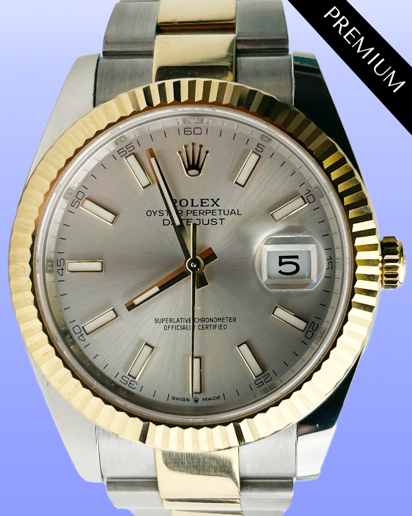 No Reserve - 2024 Rolex Datejust 41MM Silver Dial Two-Tone Oyster Bracelet (126333)