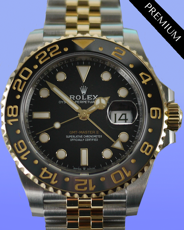 2024 Rolex GMT-Master II 40MM Black Dial Two-Tone Jubilee Bracelet (126713GRNR)