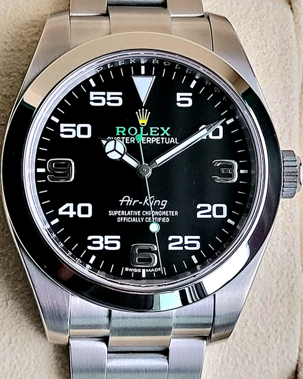 2021 Rolex Air-King 40MM Black Dial Oyster Bracelet (116900)